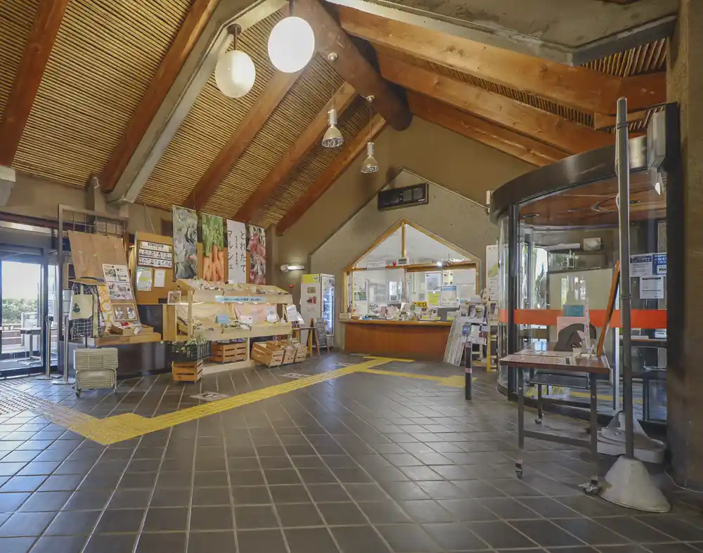 都市農業公園の事務所受付