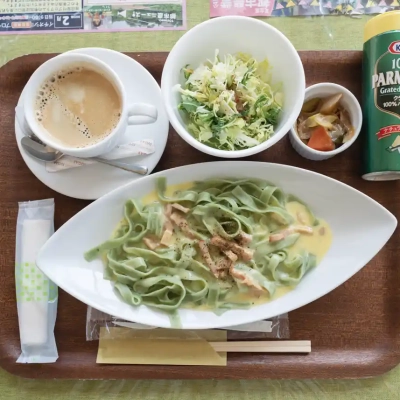 都市農業公園のレストラン「キッチンとれたて」のパスタランチ