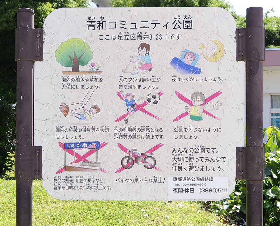 案内板（青和コミュニティ公園）