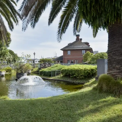 池と噴水（ベルモント公園）