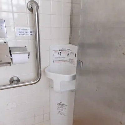 多目的トイレにあるベビーチェアー（ベルモント公園）