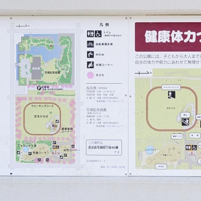 案内板（花畑公園）