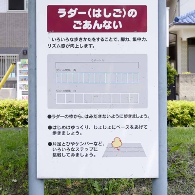 トレーニングラダー案内（花畑公園）