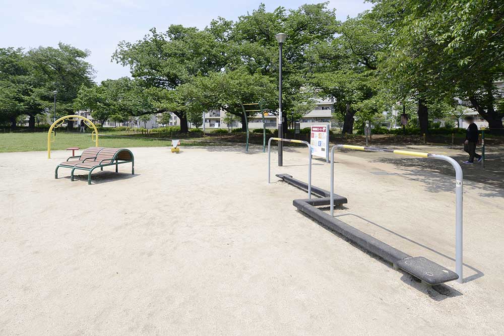 健康器具コーナー（花畑公園）