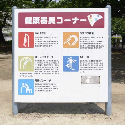 健康器具コーナー案内（花畑公園）