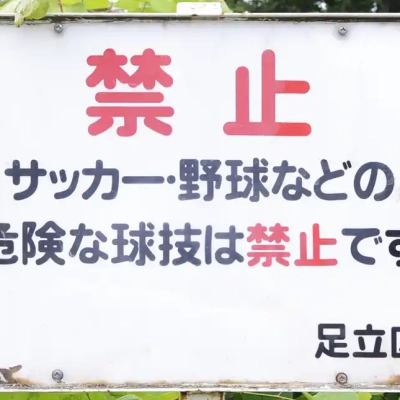 蛭沼公園の広場の案内板