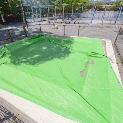 児童用の砂場（一ツ家第一公園）