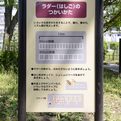 案内板（保木間公園）