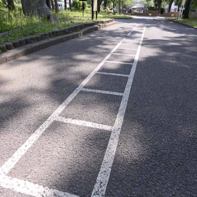 トレーニングラダー白線（保木間公園）