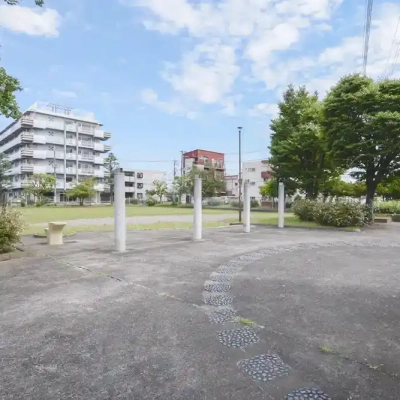 堀之内北公園の多目的広場入り口