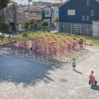 hujidukanishi-playground-equipment-9 葛飾区藤塚西公園にある仕掛け迷路