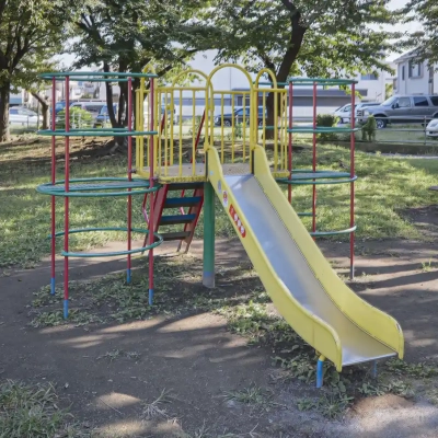 勝田堀公園にある滑り台