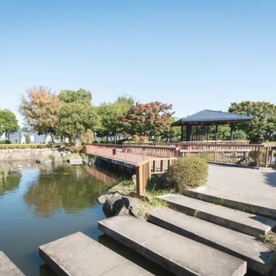 小菅東スポーツ公園にある日本庭園