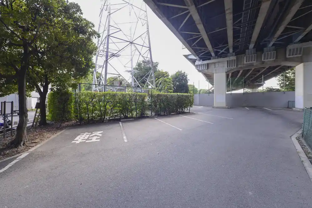 江北公園の駐車場