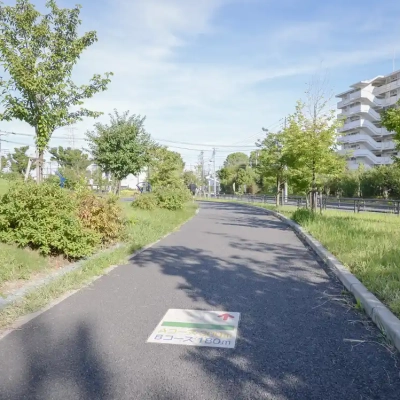 江北平成公園のウォーキングコース