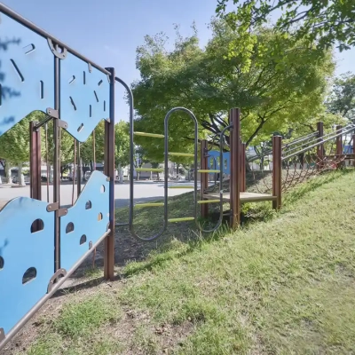 南宮城公園にあるアスレチック遊具