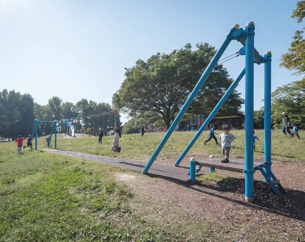 mizumoto-bouken-playground-equipment-12 水元公園の冒険広場にあるターザンロープ