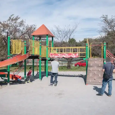 水元公園の雑木の丘エリアにあるコンビネーション遊具