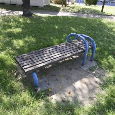 西新井みどり公園の腹筋ベンチ