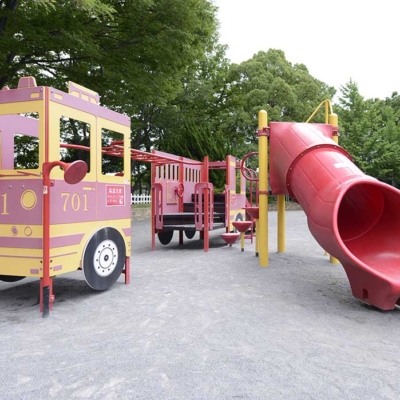 消防車の遊具（大谷田南公園）