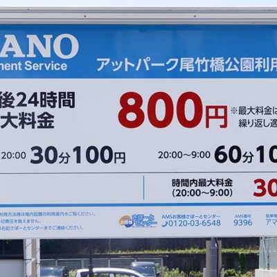 駐車場案内（尾竹橋公園）