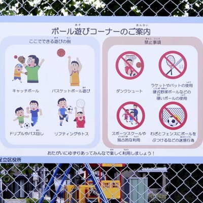 案内板（綾南公園）