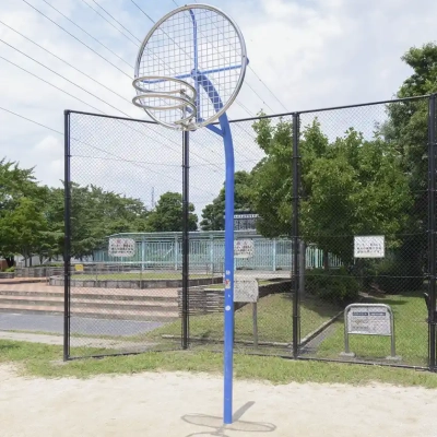 皿沼公園のバスケットボールのゴール