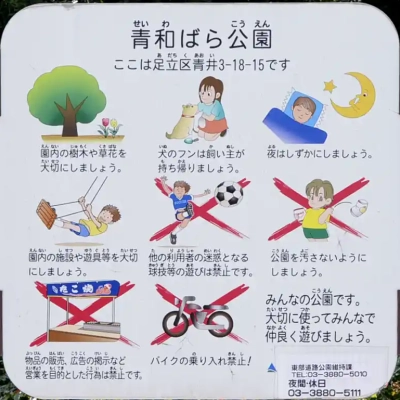 seiwabara-sign-1 案内板(青和ばら公園)