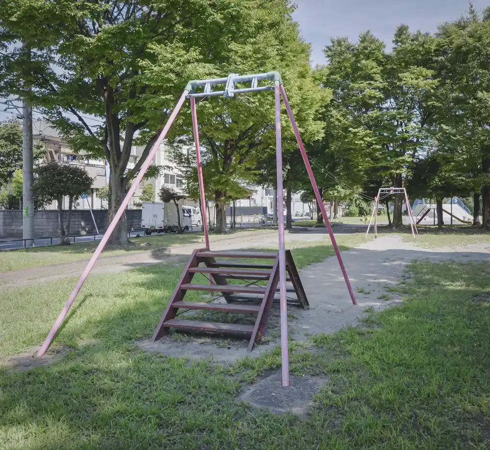 島糀屋公園のターザンロープ