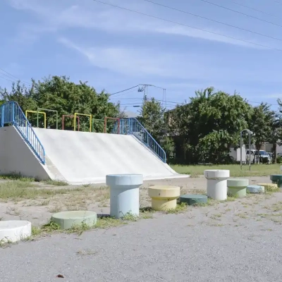 島糀屋公園の遊具コーナー