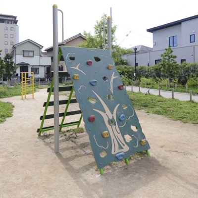 shimanem-training-5 高さ2mくらいのクライミング器具(島根みどり公園)