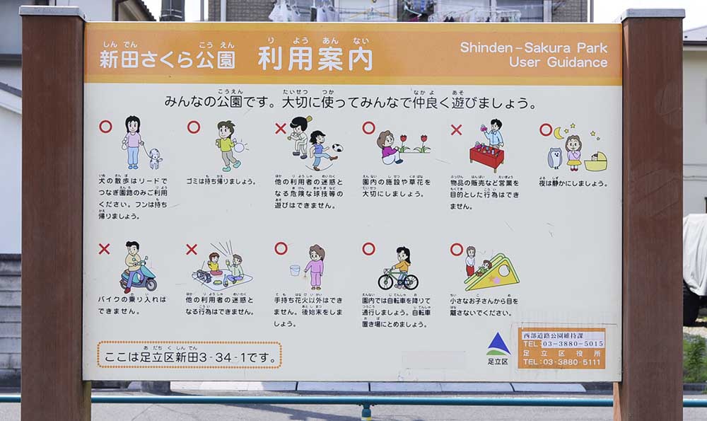 shindensakura-sign-2 案内板(新田さくら公園)