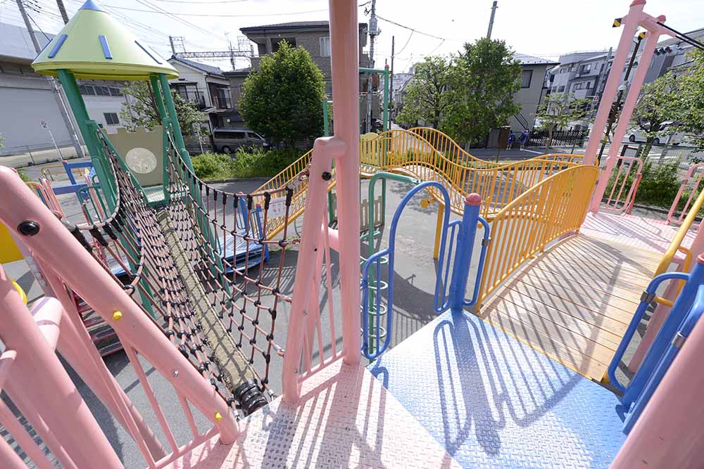 お城のコンビネーション遊具（砂原第二公園）