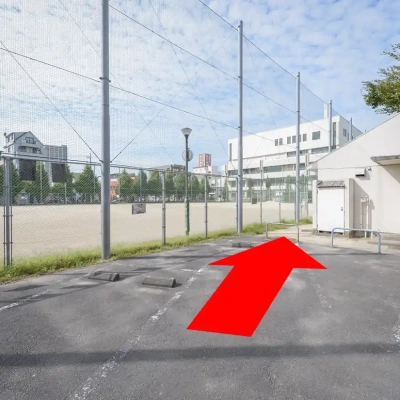 takenoduka6-ground-12 竹ノ塚第六公園の野球グラウンドへの道順