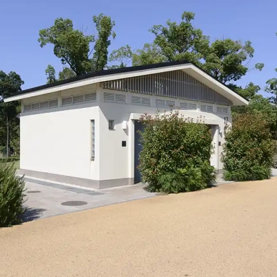 バーベキュー広場のトイレ（舎人公園）