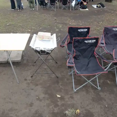 手ぶらセットの貸し出し器材（舎人公園のバーベキュー広場）