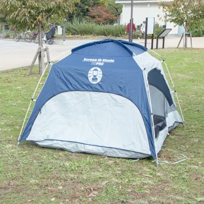 小さめのテントなら利用可能（舎人公園のバーベキュー広場）