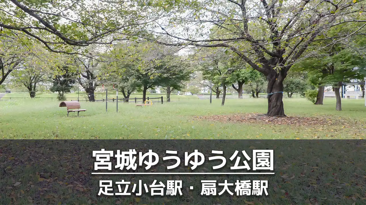 【宮城ゆうゆう公園】少年団体のためのキャンプ場がある公園｜ジョギングの休憩ポイント