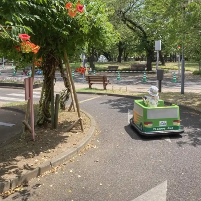 北鹿浜公園のバッテリーカー